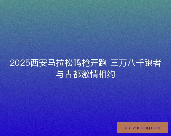 2025西安马拉松鸣枪开跑 三万八千跑者与古都激情相约